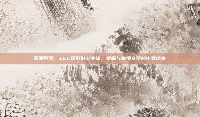 赛季回顾，LEC精彩时刻集锦，荣耀与激情交织的电竞盛宴