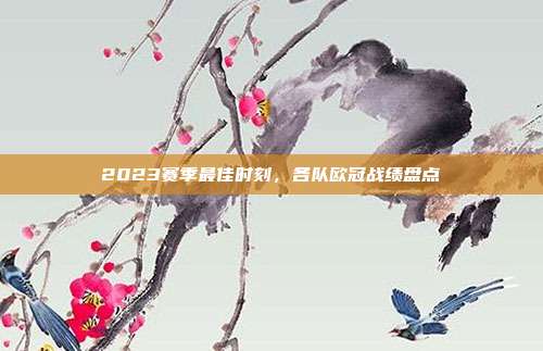 2023赛季最佳时刻，各队欧冠战绩盘点